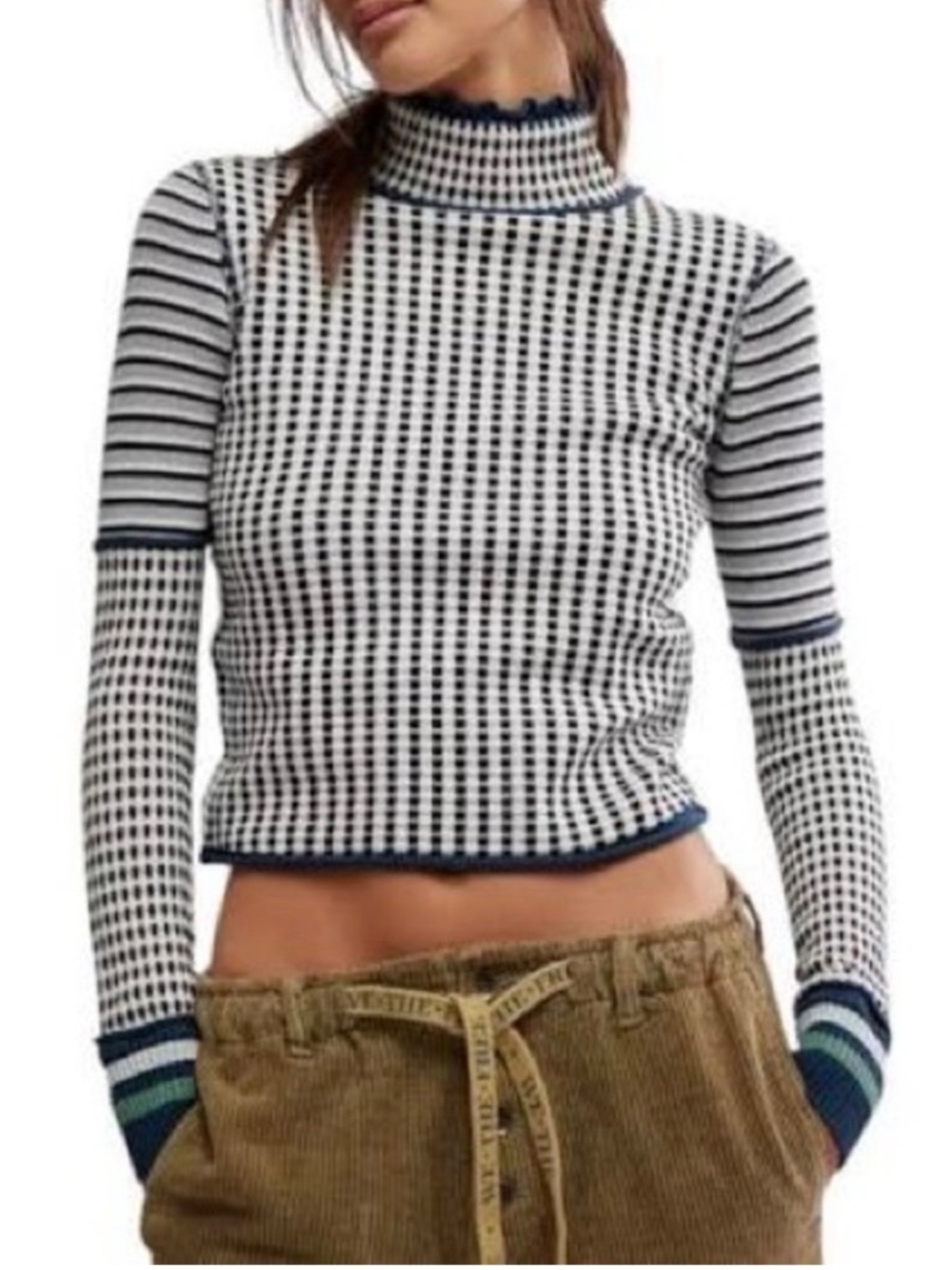 We The Free Women's Gamers Cuff Mock Neck, Size S